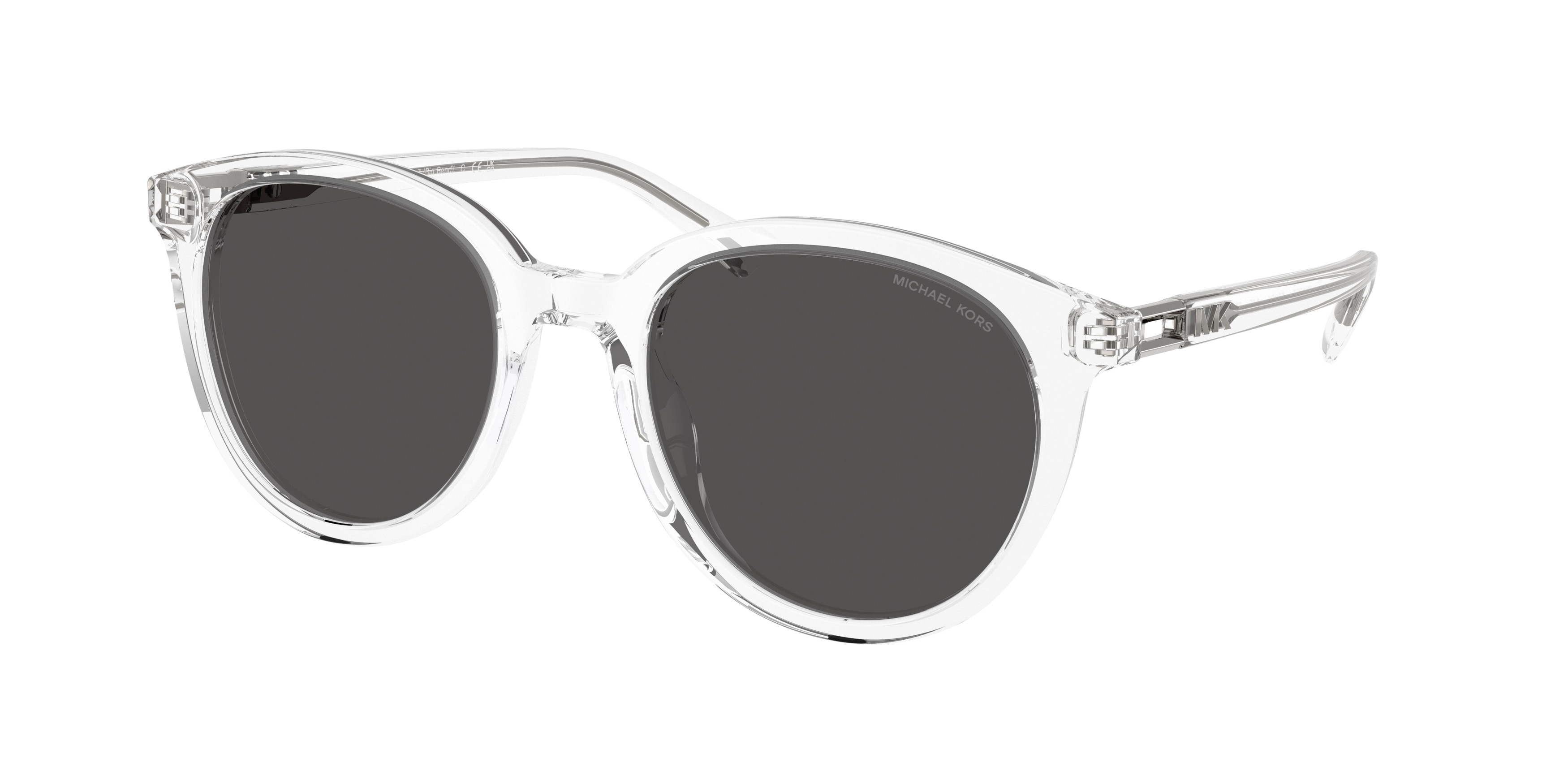 Michael Kors Man MK2227 BIG BEND 301587 Sunglasses Acetate Transparent Grey Round Normal-image
